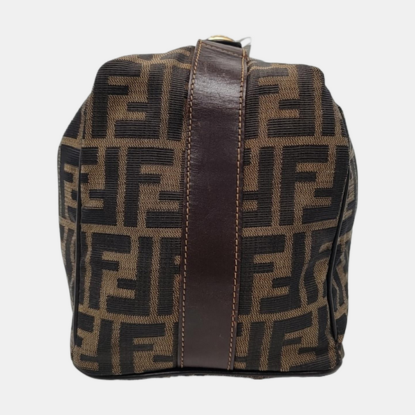 Canvas Top Handle Bag Brown