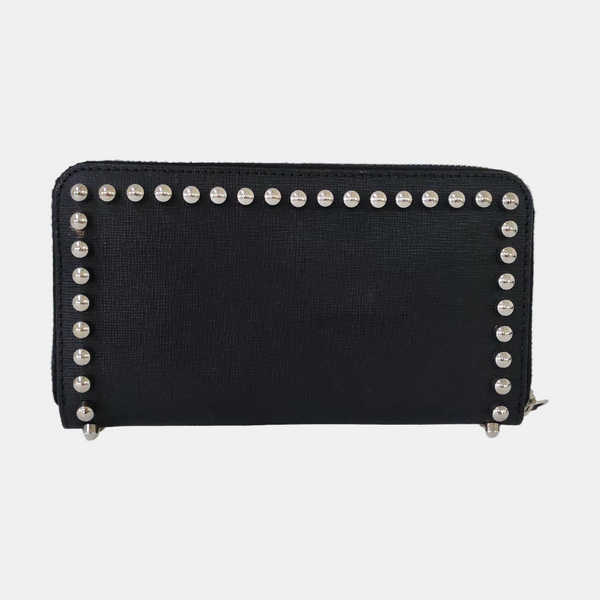 Authenticated pre-owned Karlito Calfskin Black Wallet - Wallet at Looply
