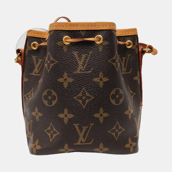 Authenticated pre-owned Néonoé Nano Monogram Coated Canvas Brown - Shoulder Bag at Looply