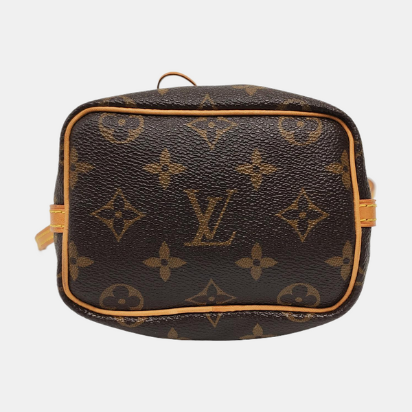 Authenticated pre-owned Néonoé Nano Monogram Coated Canvas Brown - Shoulder Bag at Looply