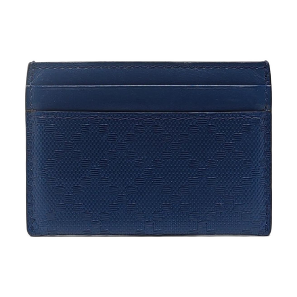 Authenticated pre-owned Microguccissima Leather Blue Card Holder - Card Holder at Looply