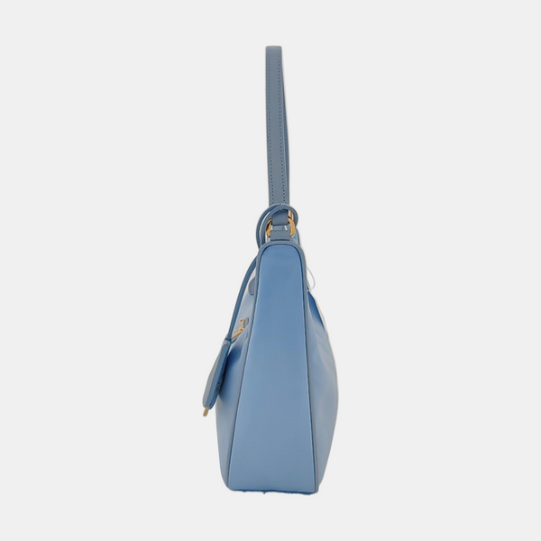 Authenticated pre-owned Re-edition2005 Mini Nylon Blue - Top Handle Bag at Looply