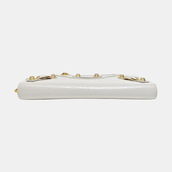 Authenticated pre-owned Classic City Lambskin White Wallet - Wallet at Looply