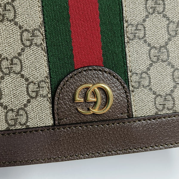 Authenticated pre-owned Ophidia Small Monogram Coated Canvas Beige - Shoulder Bag at Looply