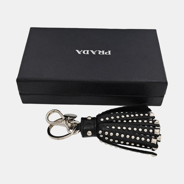 Authenticated pre-owned Leather Black Bag Charm - Bag Charm at Looply