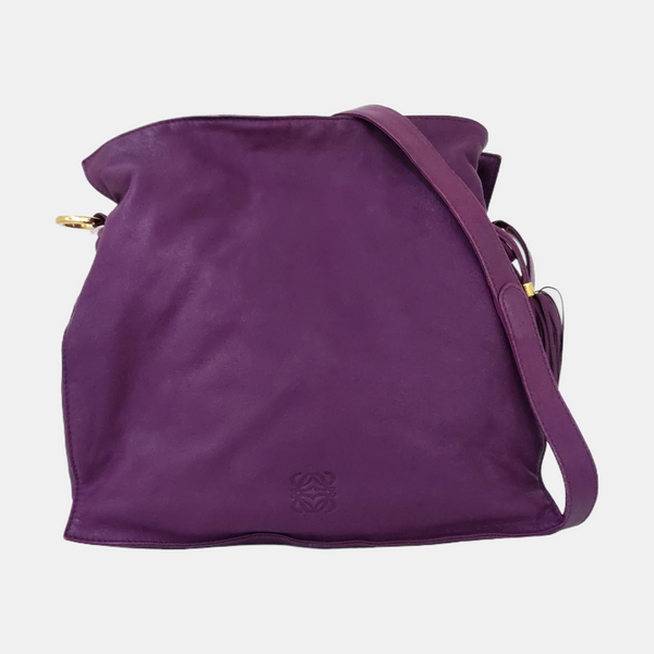 Authenticated pre-owned Flamenco Lambskin Purple - Crossbody Bag at Looply