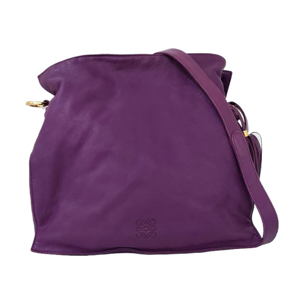 Authenticated pre-owned Flamenco Lambskin Purple - Crossbody Bag at Looply