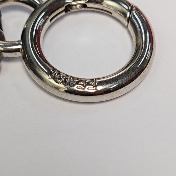 Synthetic Bag Charm Blue