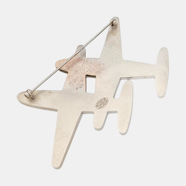 Authenticated pre-owned Silver-tone Metal Other Brooch - Brooch at Looply