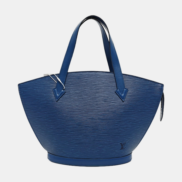 Authenticated pre-owned Saint Jacques PM Epi Blue - Top Handle Bag at Looply