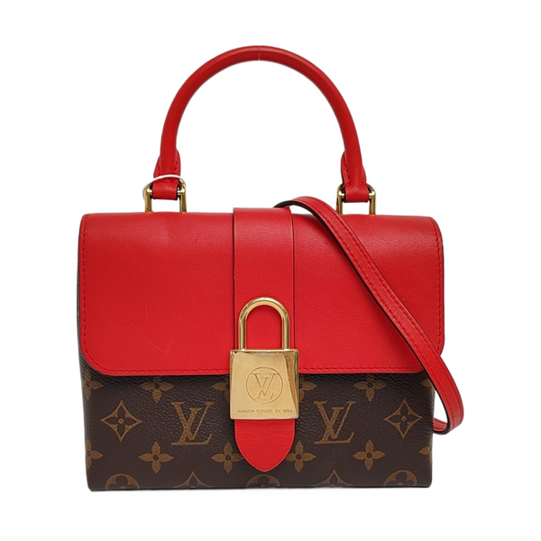 Authenticated pre-owned Locky BB Monogram Coated Canvas Red - Shoulder Bag at Looply