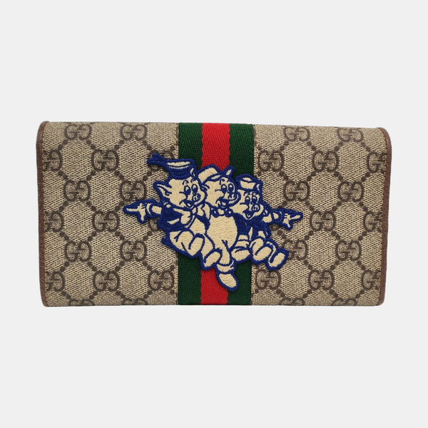 Authenticated pre-owned Ophidia Monogram Coated Canvas Beige Wallet - Wallet at Looply