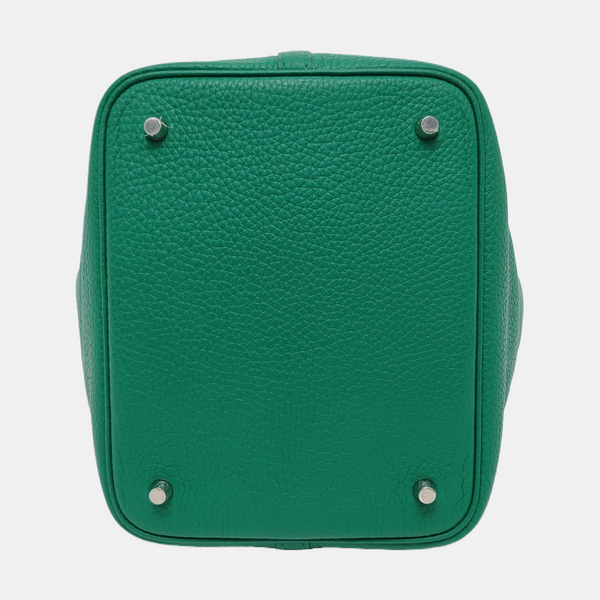 Authenticated pre-owned Picotin Lock 22 Clemence Green - Top Handle Bag at Looply