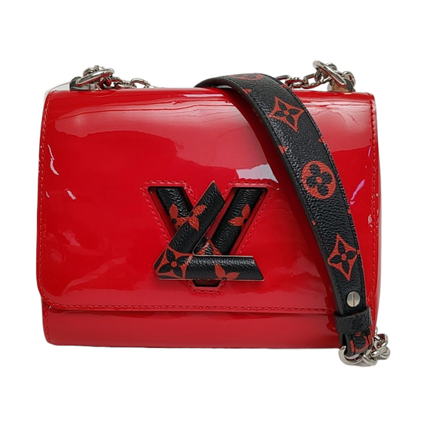 Authenticated pre-owned Twist PM Monogram Patent Leather Red - Shoulder Bag at Looply