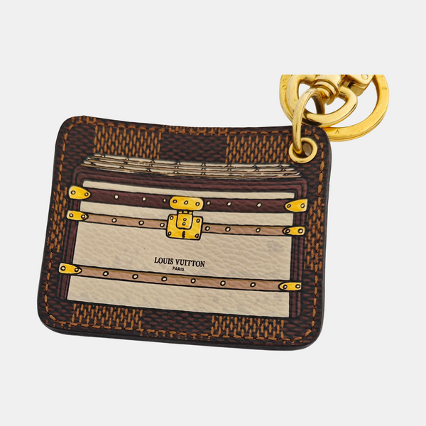 Authenticated pre-owned Leather Brown Bag Charm - Bag Charm at Looply