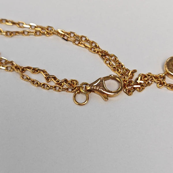 Authenticated pre-owned C Heart Diamond Pendant 18K Rose Gold Necklace - Necklace at Looply