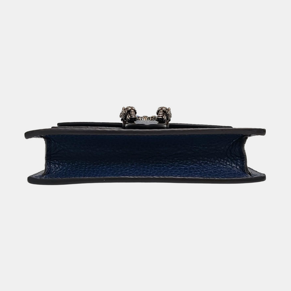 Authenticated pre-owned Dionysus Super Mini Calfskin Blue - Crossbody Bag at Looply
