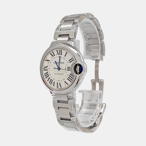 Ballon Bleu de Cartier 33mm Silver Automatic Watch