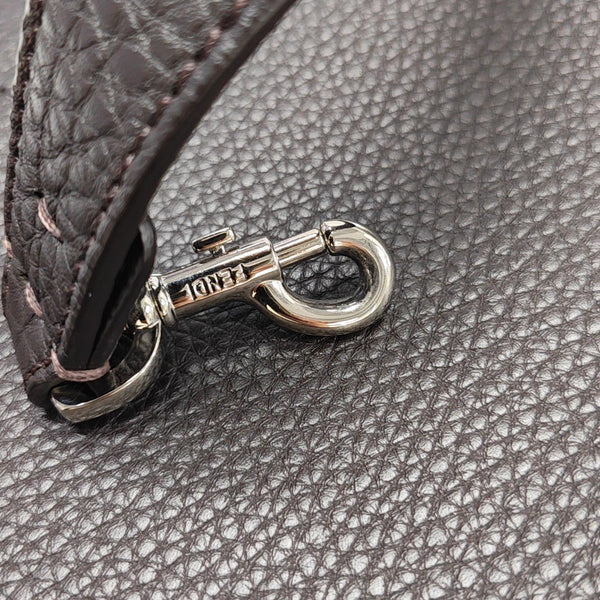 Calfskin Shoulder Bag Brown
