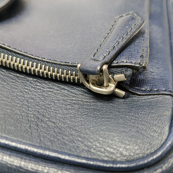 Calfskin Shoulder Bag Blue