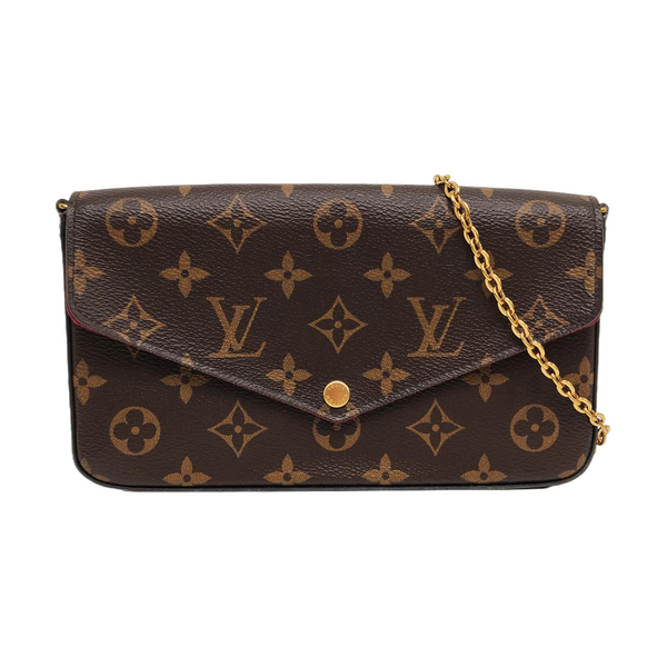 Authenticated pre-owned Félicie Monogram Coated Canvas Brown - Crossbody Bag at Looply