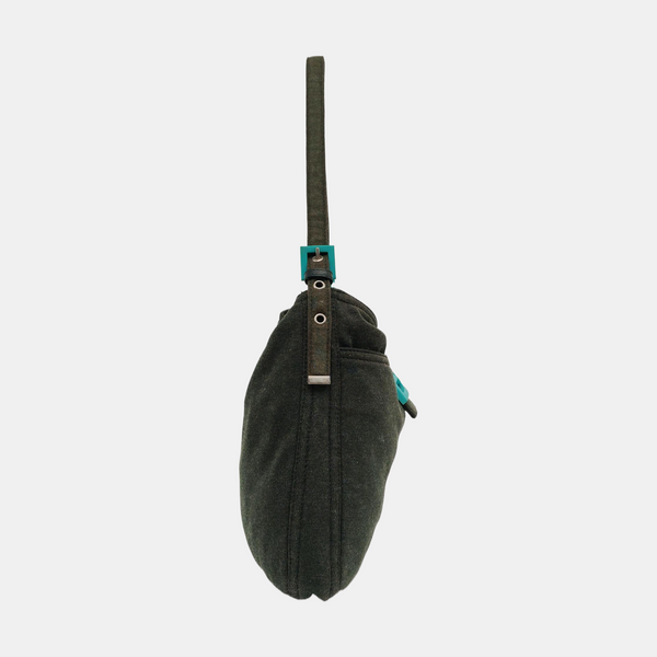 Fabric Top Handle Bag Green