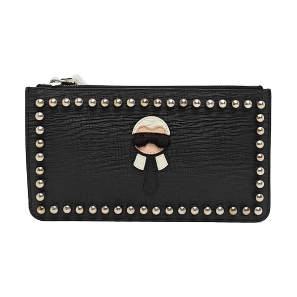 Authenticated pre-owned Karlito Calfskin Black - Clutch at Looply