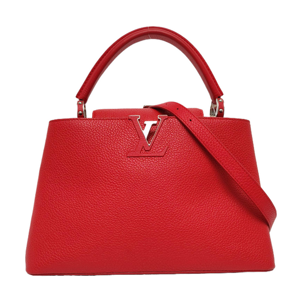 Authenticated pre-owned Capucines MM Calfskin Red - Shoulder Bag at Looply