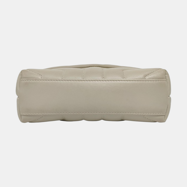 Authenticated pre-owned Loulou Calfskin Gray - Shoulder Bag at Looply