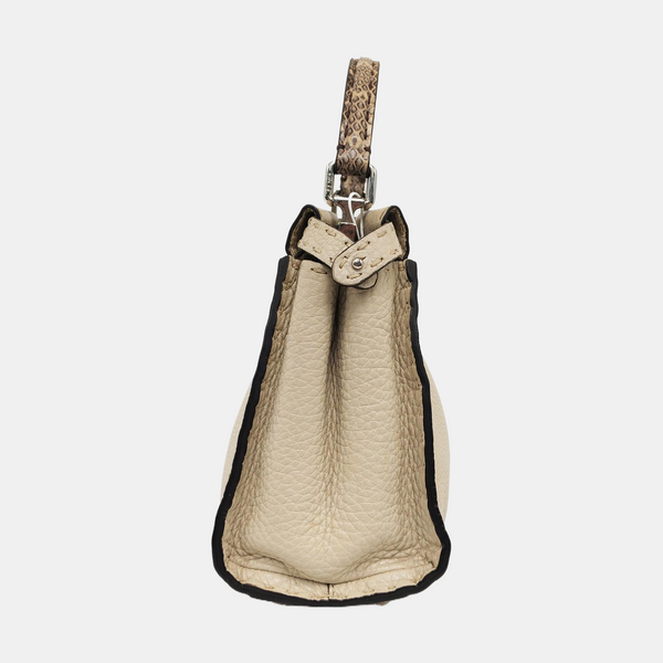 Authenticated pre-owned Peekaboo Calfskin Beige - Top Handle Bag at Looply