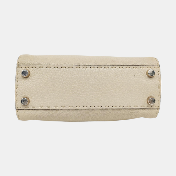 Authenticated pre-owned Peekaboo Calfskin Beige - Top Handle Bag at Looply