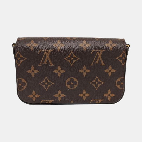 Authenticated pre-owned Félicie Monogram Coated Canvas Brown - Crossbody Bag at Looply