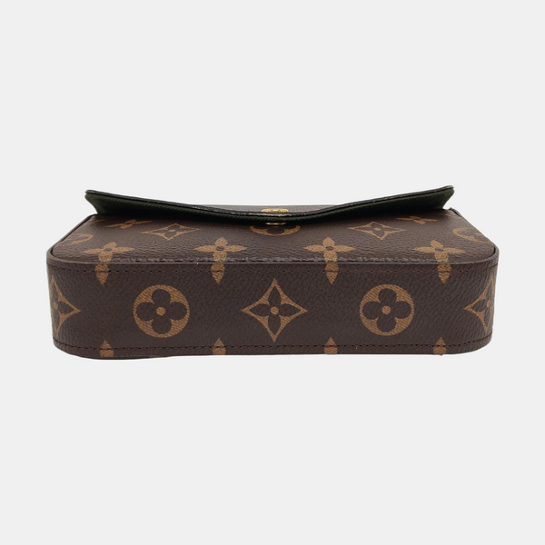 Authenticated pre-owned Félicie Monogram Coated Canvas Brown - Crossbody Bag at Looply