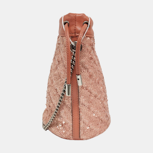 Authenticated pre-owned GG Marmont Mini Sequins Pink - Crossbody Bag at Looply