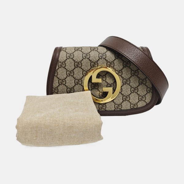 Authenticated pre-owned Blondie Monogram Coated Canvas Beige - Belt Bag at Looply