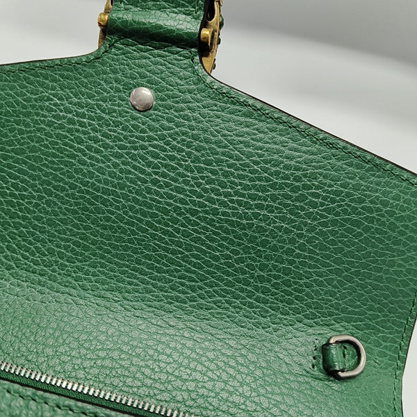 Authenticated pre-owned Dionysus Super Mini Calfskin Green - Crossbody Bag at Looply