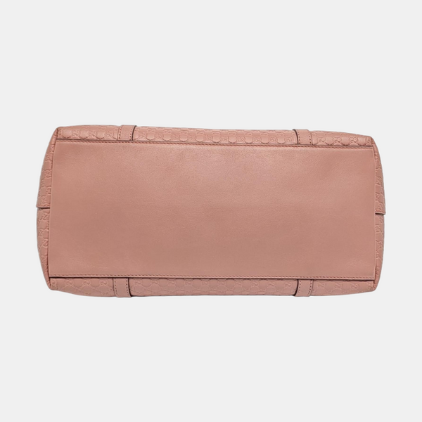 Authenticated pre-owned Microguccissima Monogram Calfskin Pink - Shoulder Bag at Looply