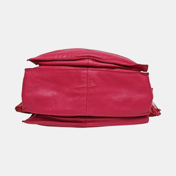 Authenticated pre-owned Flamenco Lambskin Pink - Shoulder Bag at Looply