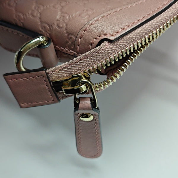 Authenticated pre-owned Microguccissima Monogram Calfskin Pink - Shoulder Bag at Looply