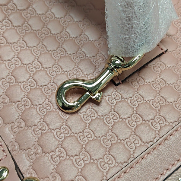 Authenticated pre-owned Microguccissima Monogram Calfskin Pink - Shoulder Bag at Looply