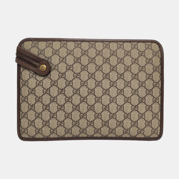 Authenticated pre-owned Ophidia Monogram Coated Canvas Beige - Clutch at Looply