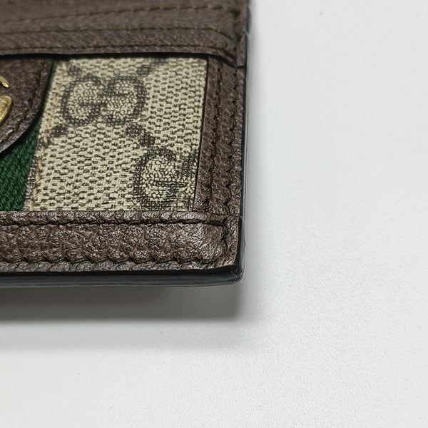 Authenticated pre-owned Ophidia Monogram Coated Canvas Beige Card Holder - Card Holder at Looply