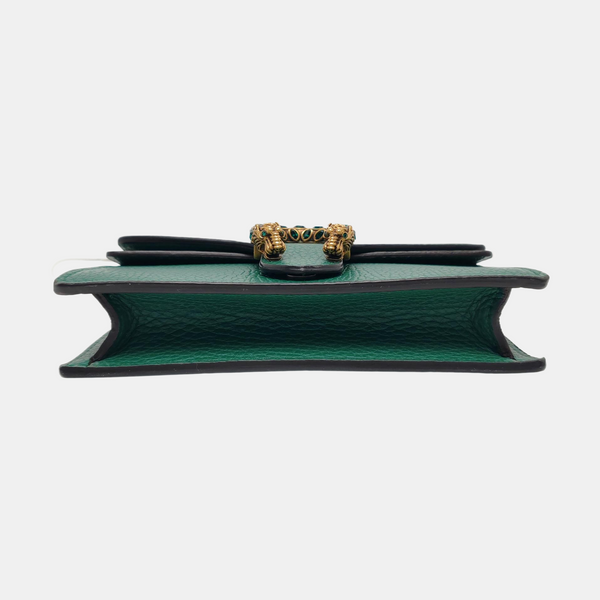 Authenticated pre-owned Dionysus Super Mini Calfskin Green - Shoulder Bag at Looply