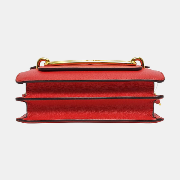 Authenticated pre-owned Roulis 18 Evercolor Red - Crossbody Bag at Looply