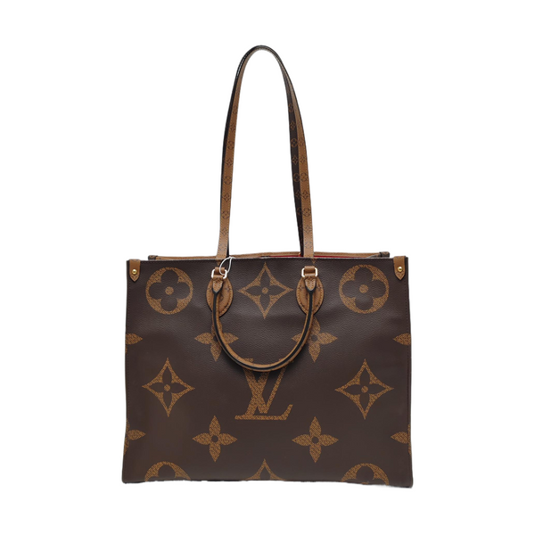 Authenticated pre-owned Onthego GM Monogram Coated Canvas Brown - Shoulder Bag at Looply