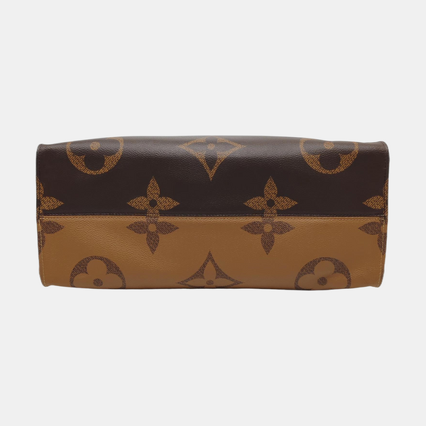 Authenticated pre-owned Onthego GM Monogram Coated Canvas Brown - Shoulder Bag at Looply