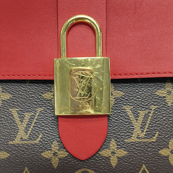 Authenticated pre-owned Locky BB Monogram Coated Canvas Red - Shoulder Bag at Looply