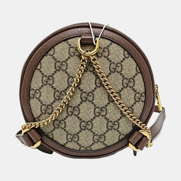 Authenticated pre-owned Ophidia Small Monogram Coated Canvas Beige - Backpack at Looply