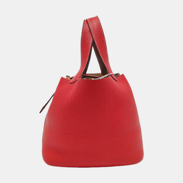 Authenticated pre-owned Picotin Lock 18 Clemence Multicolor - Top Handle Bag at Looply