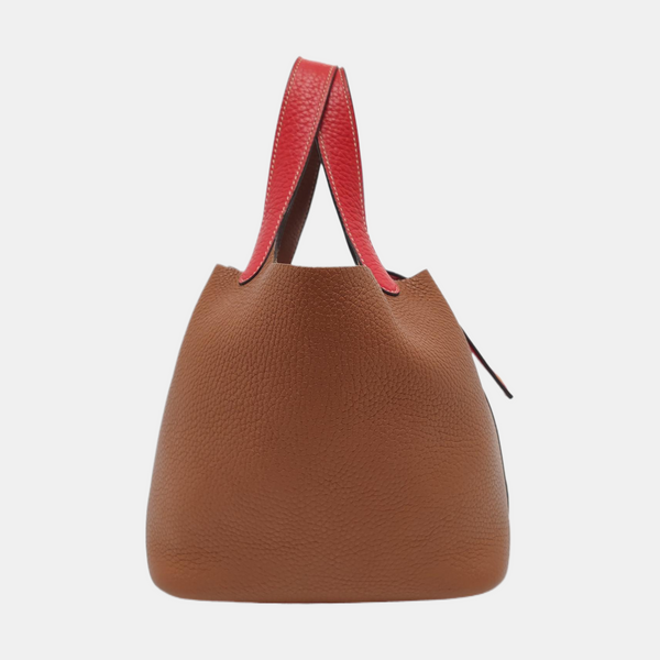 Authenticated pre-owned Picotin Lock 18 Clemence Multicolor - Top Handle Bag at Looply